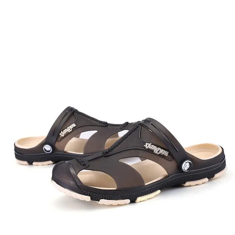 Men’s Plus Size Slippers Baotou Half Slippers