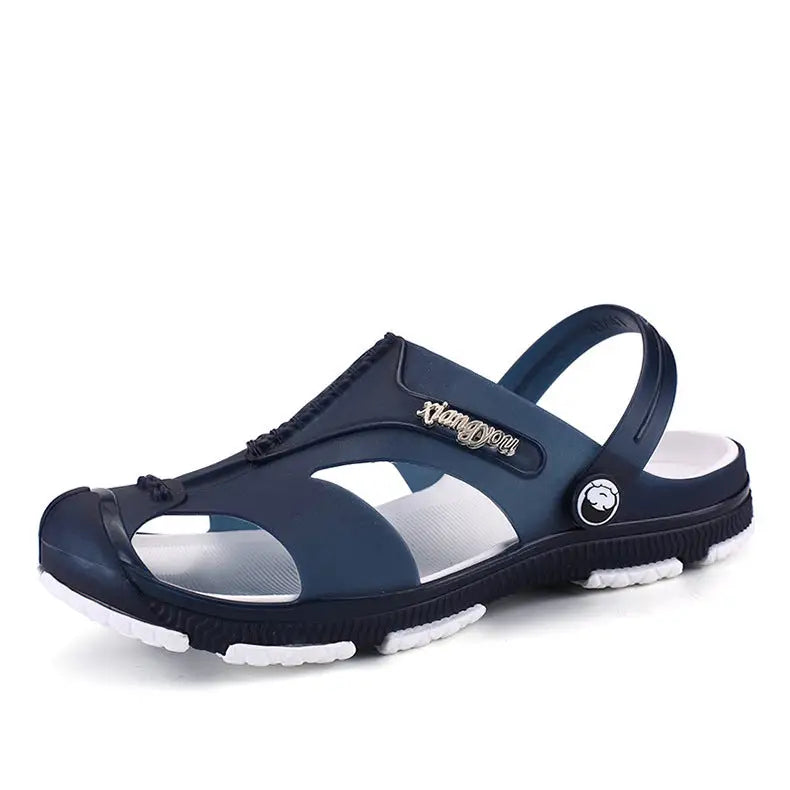 Men’s Plus Size Slippers Baotou Half Slippers - Blue / 40