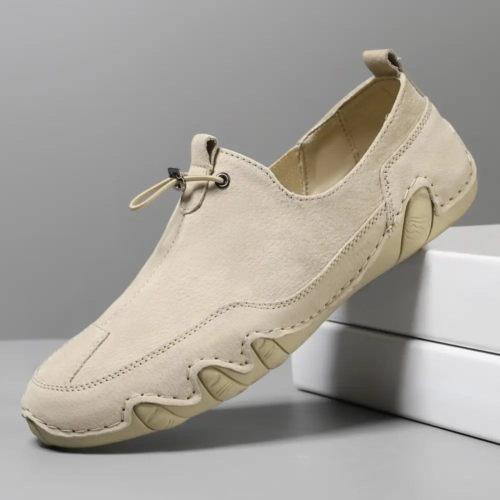 Men’s Plus Size Sports Genuine Leather Leather Shoes - 2082 Khaki / 38
