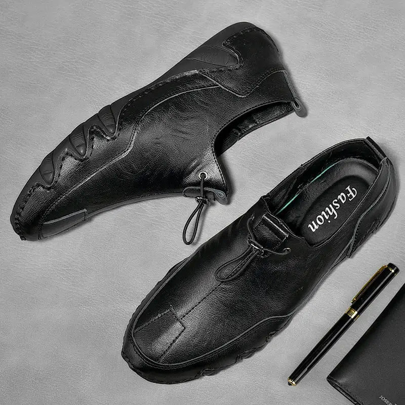 Men’s Plus Size Sports Genuine Leather Leather Shoes