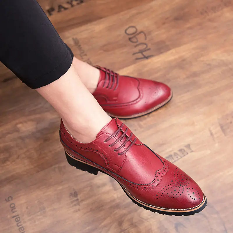Men's shoes autumn breathable British leather shoes Beyond Trends Hub