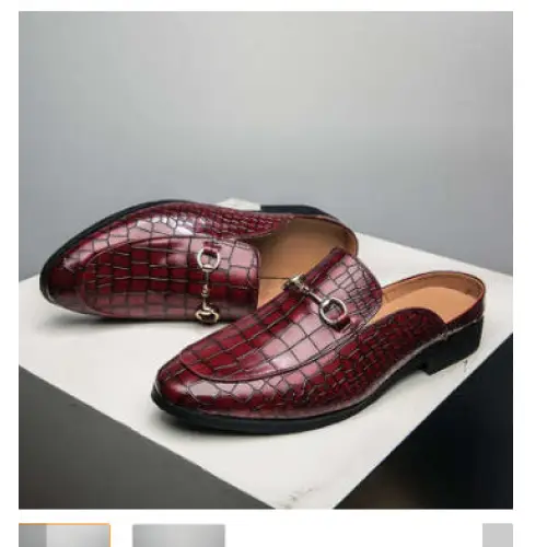 Men’s Shoes Half Slippers Men’s Shoes - Red / 40