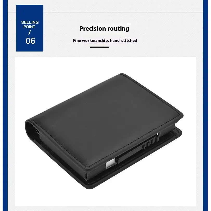 Men's Short Automatic Pop-up Aluminum Alloy Card Package Anti-theft Swiping Anti-magnetic Card Cover Cassette Beyond Trends Hub