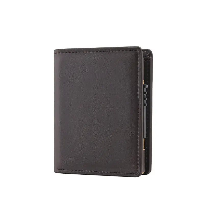Men's Short Automatic Pop-up Aluminum Alloy Card Package Anti-theft Swiping Anti-magnetic Card Cover Cassette Beyond Trends Hub