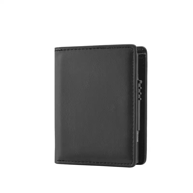 Men's Short Automatic Pop-up Aluminum Alloy Card Package Anti-theft Swiping Anti-magnetic Card Cover Cassette Beyond Trends Hub