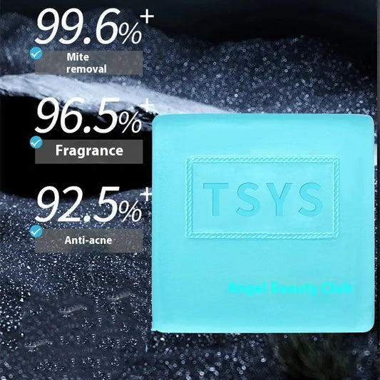 Men’s Soap Oil Control Bath Manual Mite Removal - 110g / Sky Blue