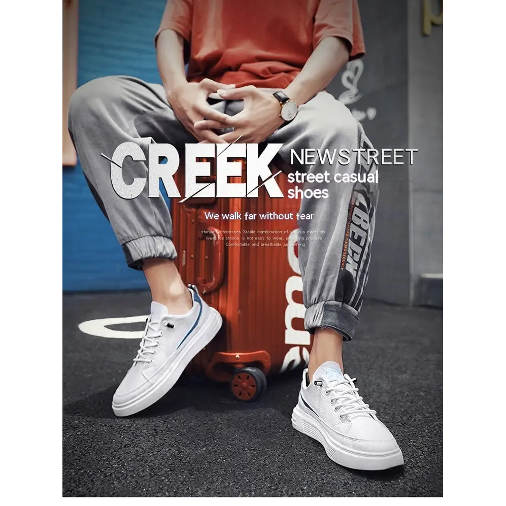 Men's Spring And Autumn Leather Casual Sneakers Beyond Trends Hub
