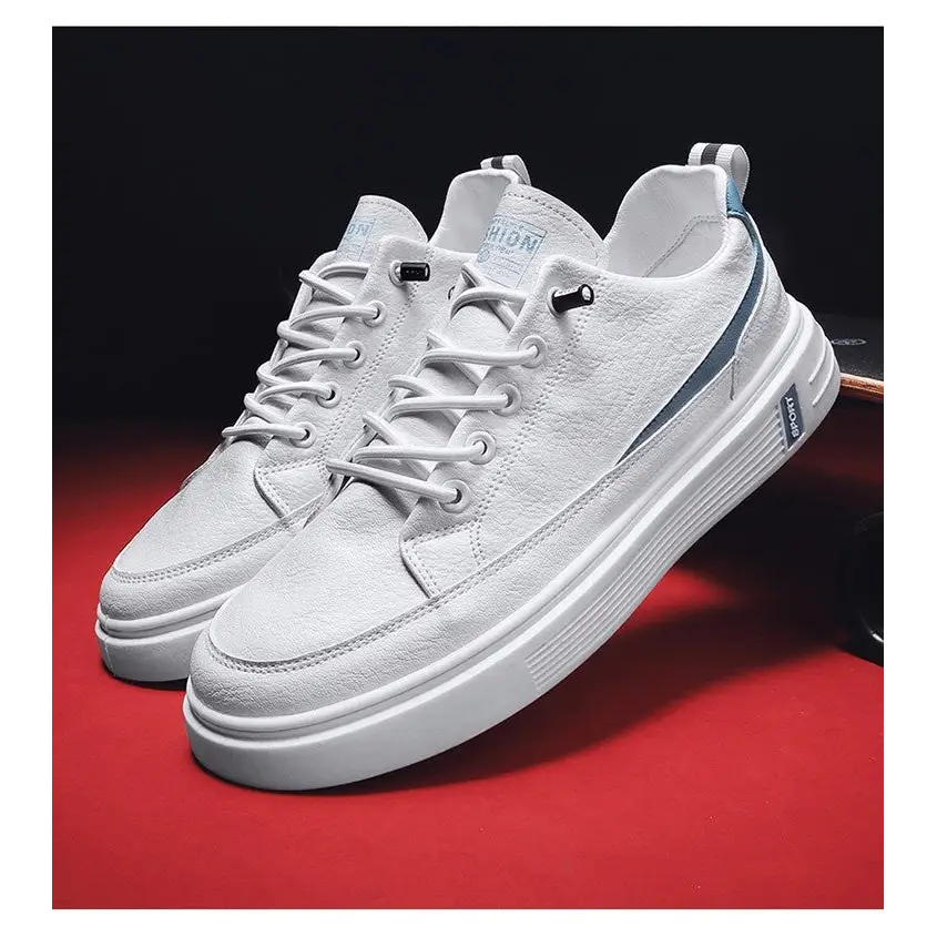 Men's Spring And Autumn Leather Casual Sneakers Beyond Trends Hub