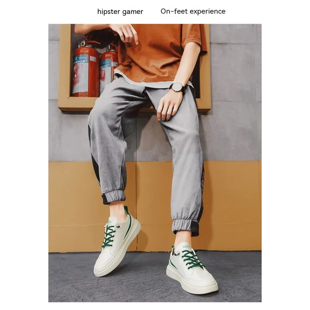 Men's Spring And Autumn Leather Casual Sneakers Beyond Trends Hub
