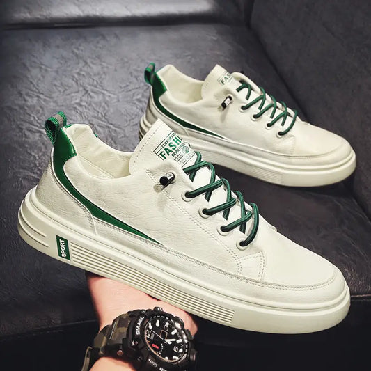 Men's Spring And Autumn Leather Casual Sneakers Beyond Trends Hub