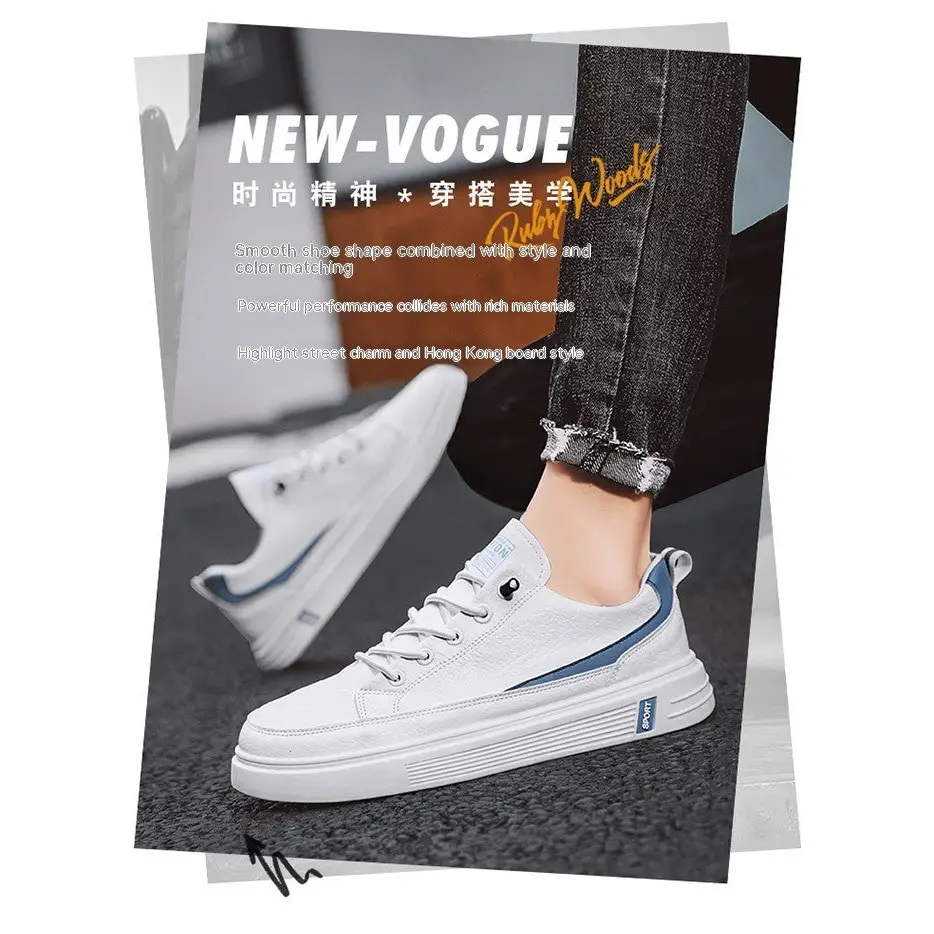 Men's Spring And Autumn Leather Casual Sneakers Beyond Trends Hub