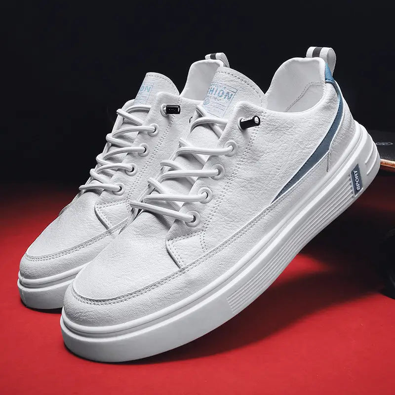 Men's Spring And Autumn Leather Casual Sneakers Beyond Trends Hub