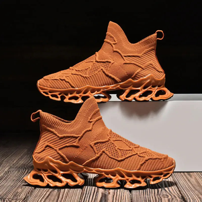 Men's Summer New Breathable Running Shoes Trendy Fashion Platform Fly Woven Mesh Casual Beyond Trends Hub