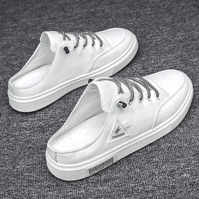 Men's Summer Wear Breathable Deodorant Slip-on Lofter Half Slippers Casual Sports Heel-free Fashion Shoes Beyond Trends Hub