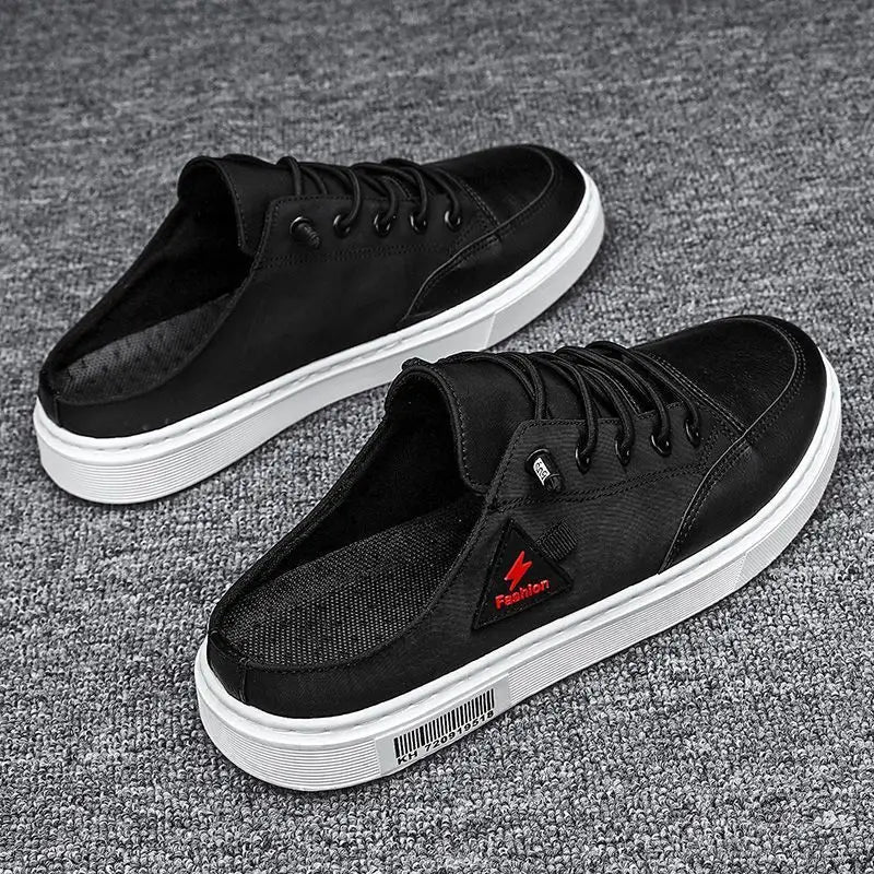 Men's Summer Wear Breathable Deodorant Slip-on Lofter Half Slippers Casual Sports Heel-free Fashion Shoes Beyond Trends Hub