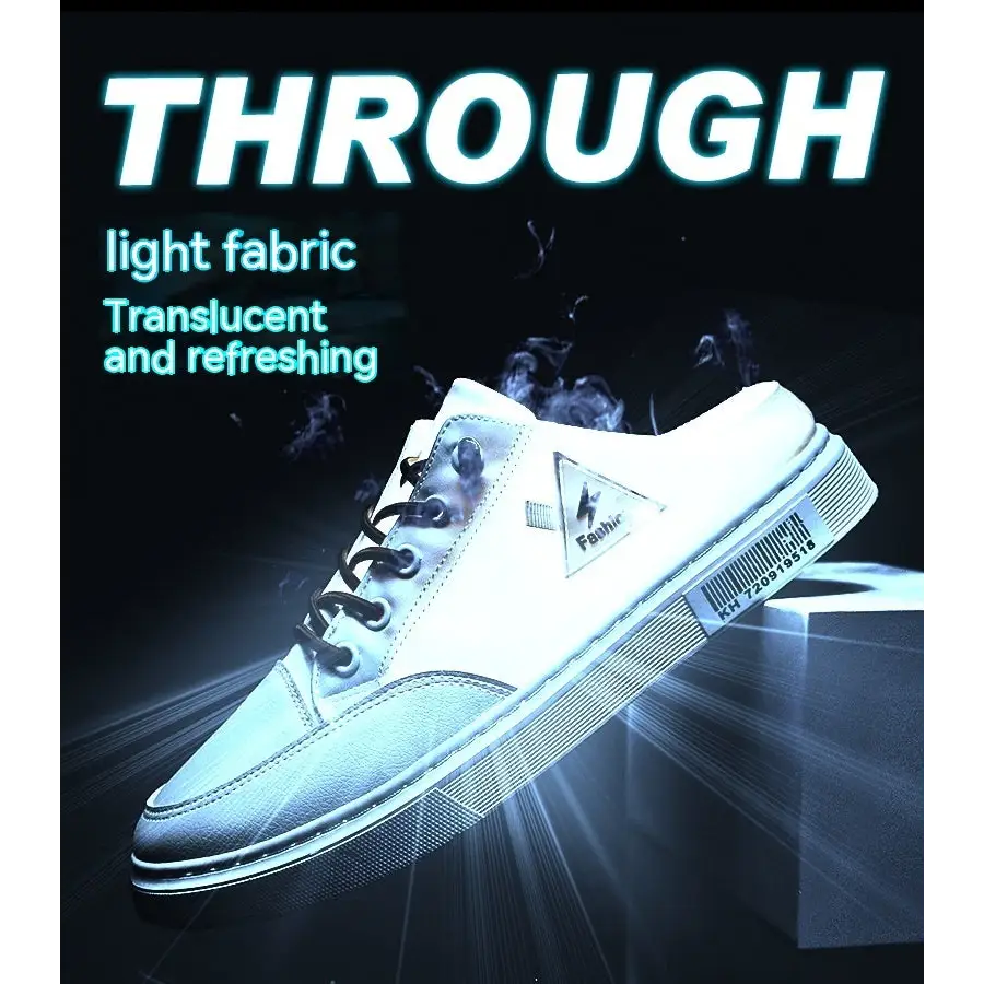 Men's Summer Wear Breathable Deodorant Slip-on Lofter Half Slippers Casual Sports Heel-free Fashion Shoes Beyond Trends Hub