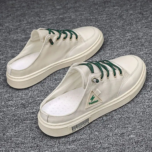 Men's Summer Wear Breathable Deodorant Slip-on Lofter Half Slippers Casual Sports Heel-free Fashion Shoes Beyond Trends Hub