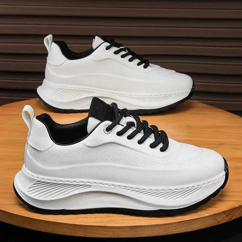 Men's Thick-soled Sports Shoes Casual Breathable Sneakers Lace-up Dad Shoes Boy Beyond Trends Hub