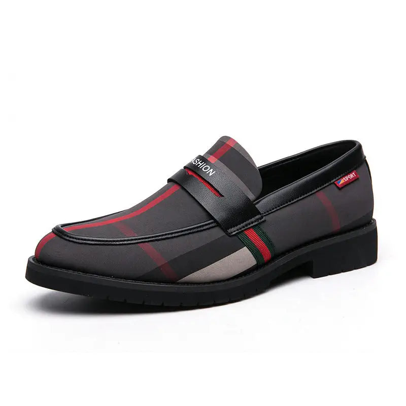 Men’s Trendy Formal Business Pointed Toe Shoes - Dark Grey / 39