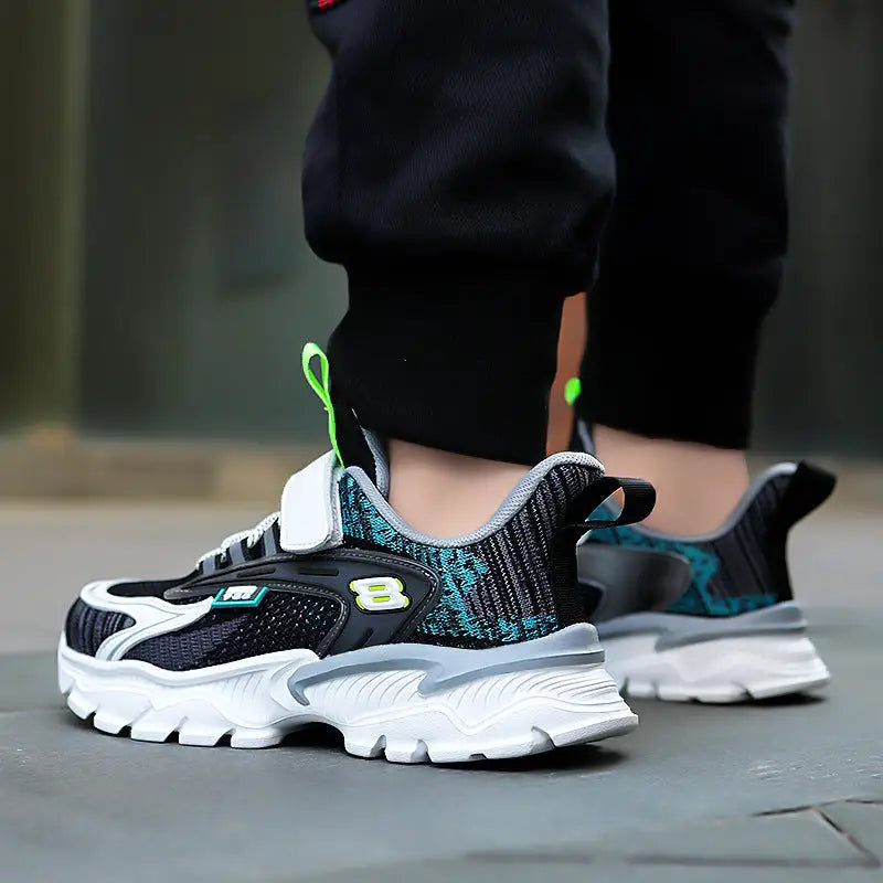 Mesh Breathable Children’s Net Shoes Big Children’s Light Running Shoes Elementary School Students Flying Woven Sports