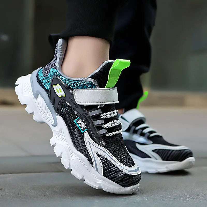 Mesh Breathable Children’s Net Shoes Big Children’s Light Running Shoes Elementary School Students Flying Woven Sports