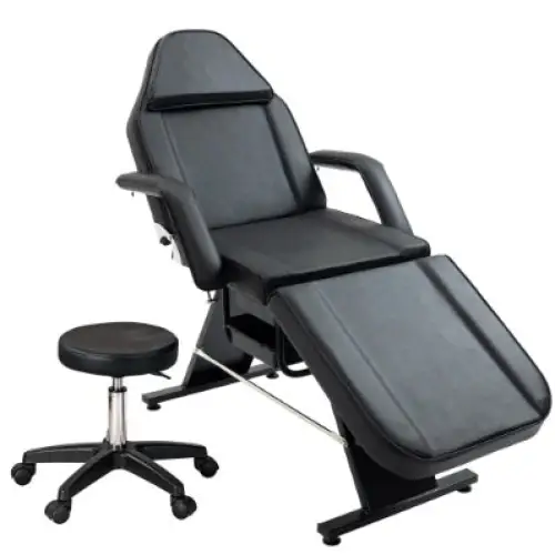 Metal Massage Salon Tattoo Chair - Black - 5