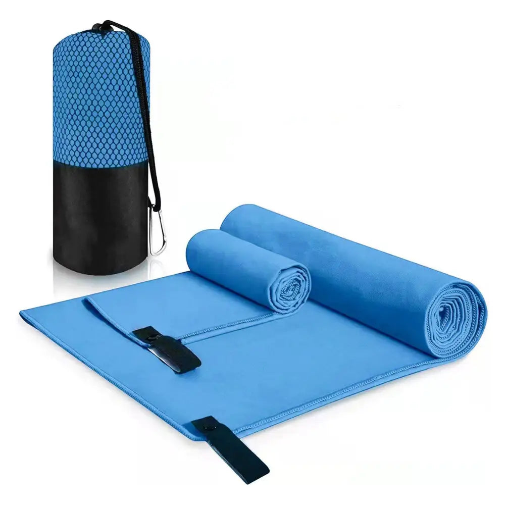 Microfiber Travel Towels Assorted Size Quick Dry Sweat Absorption Widely Used Bath Towel for Gym Sports Outdoor Sky