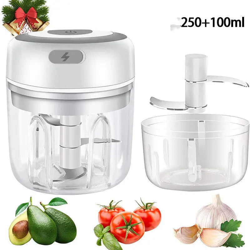 Mini Electric Garlic Chopper USB Charging Ginger Masher Machine Sturdy Durable Chili Vegetable Crusher Kitchen Tool Beyond Trends Hub