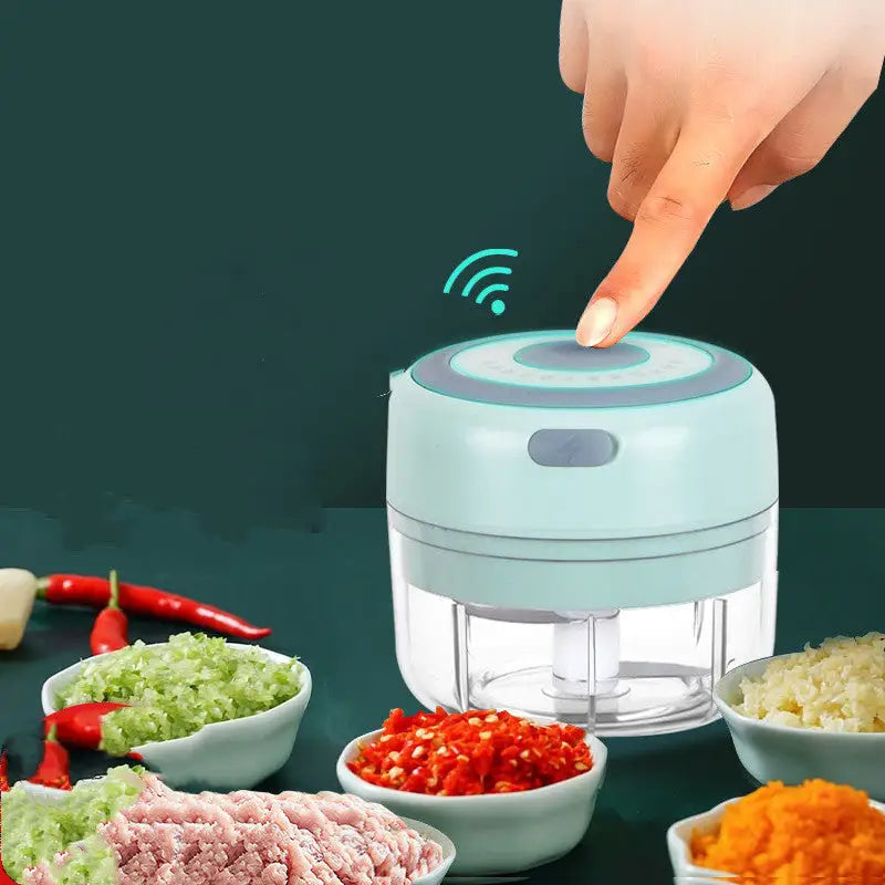 Mini Electric Garlic Chopper USB Charging Ginger Masher Machine Sturdy Durable Chili Vegetable Crusher Kitchen Tool Beyond Trends Hub
