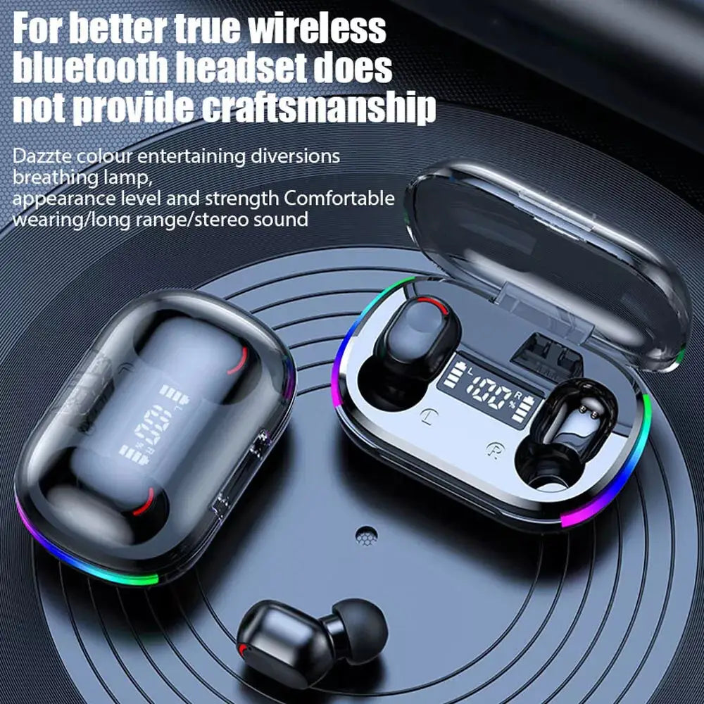 Mini Wireless Earbuds - Earbud Headphones With Digital Display Bluetooth Earbuds TWS 5.3 Wireless Headphones Earphone