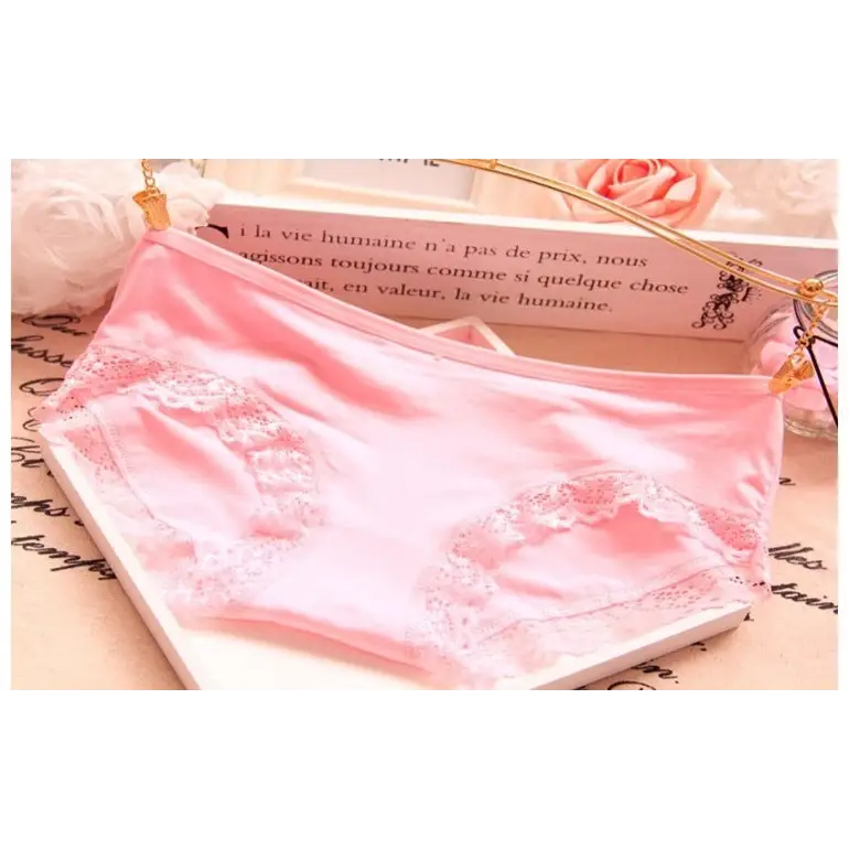 Modal Bamboo Charcoal Fiber Underwear Black Red Lace Underwear Women's Underwear Beyond Trends Hub