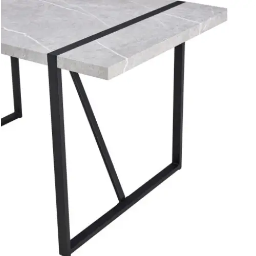 Modern Dining Table 55 Inch Kitchen Table For 4 People Rectangular Dinner Table For Dining Room Home Office Living Room