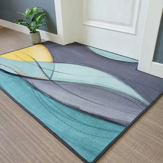 Modern Minimalist Home Entrance Floor Mats Custom Human Door Mats Living Room Non-slip Absorbent Foot Mats Bedroom Carpets Beyond Trends Hub