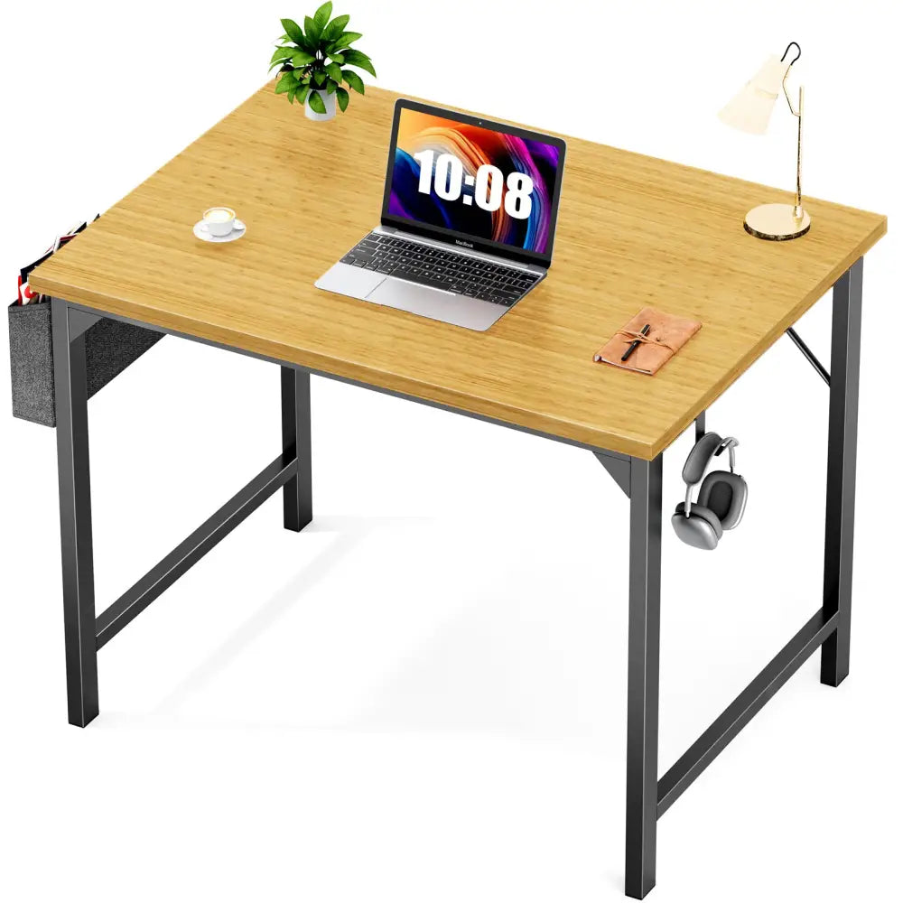 Modern Minimalist Style Computer Desk For Home Office - 30Inches oak - 5