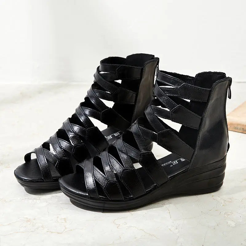 Mother shoes Roman shoes wedge flat sandals Beyond Trends Hub