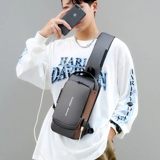 Motorcycle Chest Bag Password Anti-theft Men’s Fashion