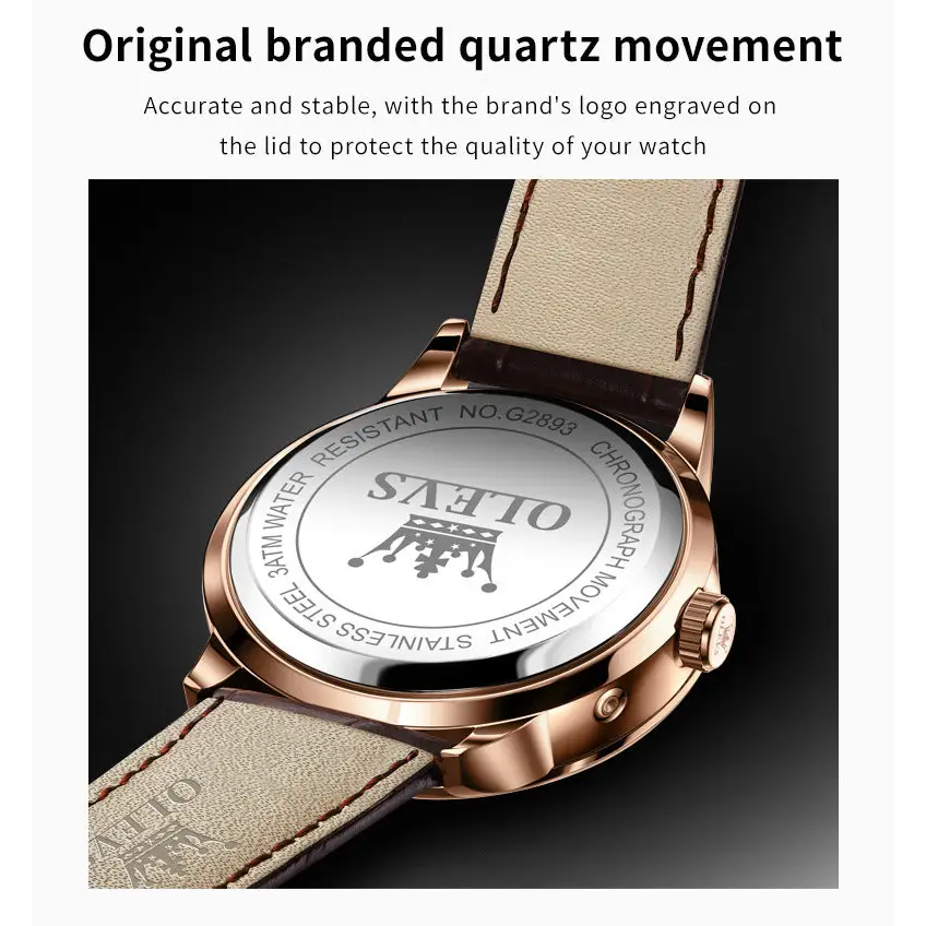 Multifunctional Business Quartz Watch Luminous Men