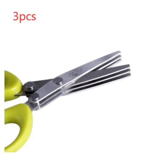 Multifunctional Multi-layer Green Onion Scissors Stainless Steel Onion Cutting Knife Herb Seaweed Spice Scissors Kitchen Scissor Kitchen Gadgets Beyond Trends Hub
