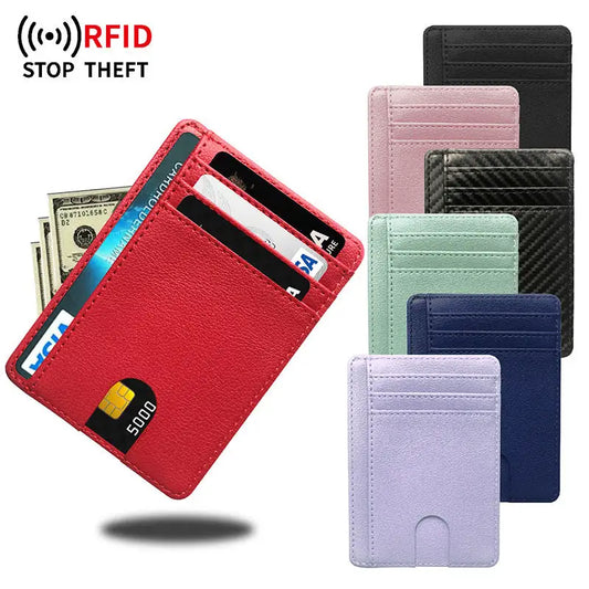 Multiple Card Slots Portable Pu Leather Credit Card Bag Card Holder Beyond Trends Hub