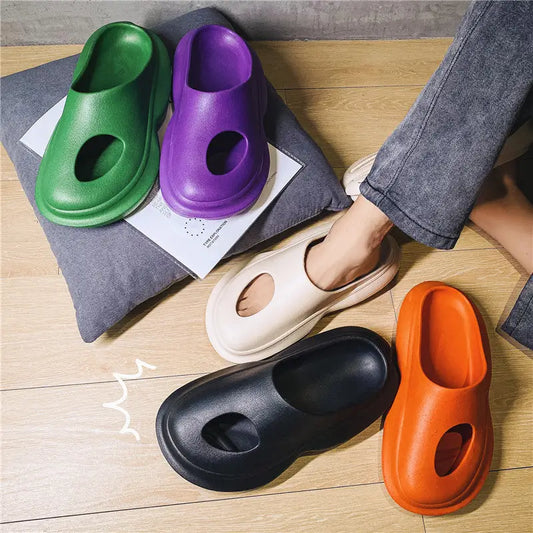 Net Red Men’s Non-slip Deodorant Beach Casual Thick-soled Coconut Sandals