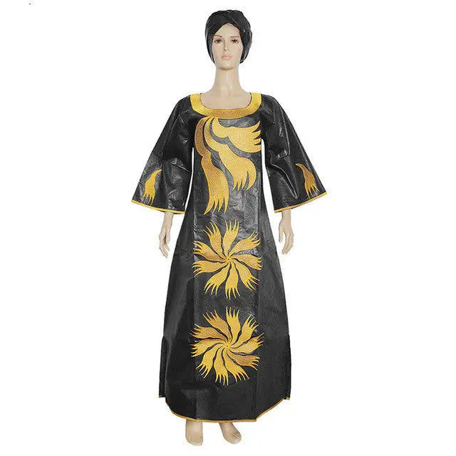New African Dresses For Women 4xl 5xl Plus Size - Black A / L