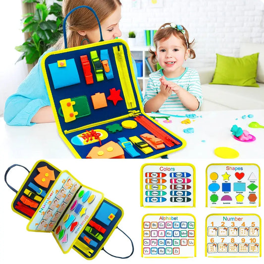 New Busy Book Children's Busy Board Dressing And Buttoning Learning Baby Early Education Preschool Sensory Learning Toy Beyond Trends Hub