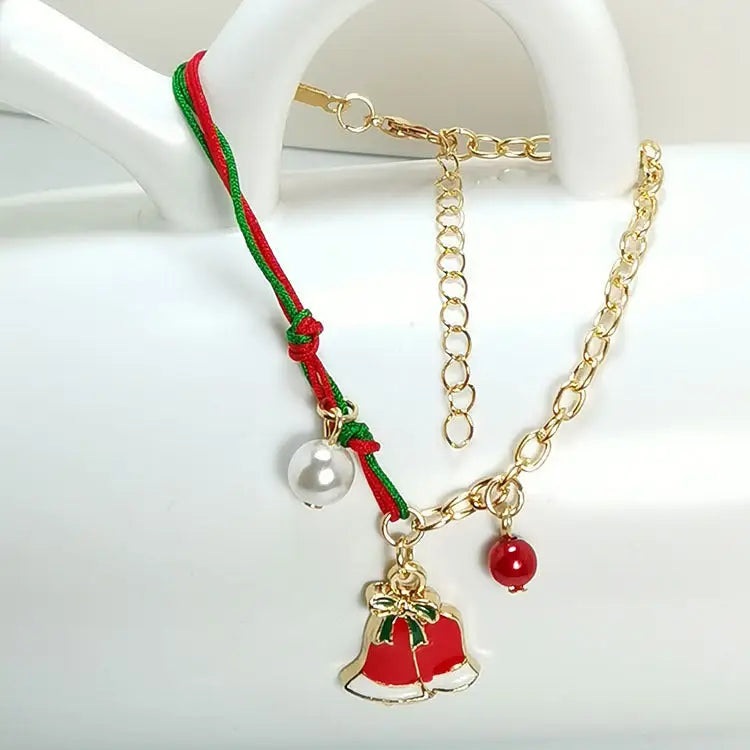 New Christmas Snowman Santa Claus Tree Snowflake Elk Bracelet Christmas Gift Charm Bracelet Chain Pendant For Women New Year Fashion Gift Beyond Trends Hub