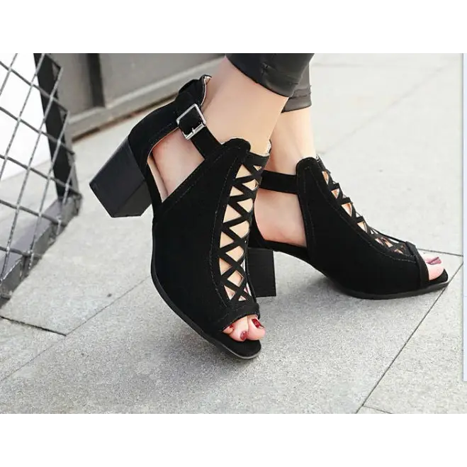 New fish mouth sandals plus size women’s shoes