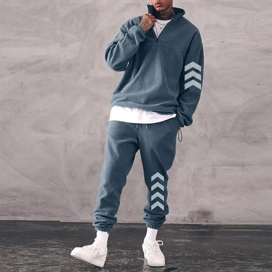 New Foreign Trade Amazon Men’s Sweater Trousers Suit Men