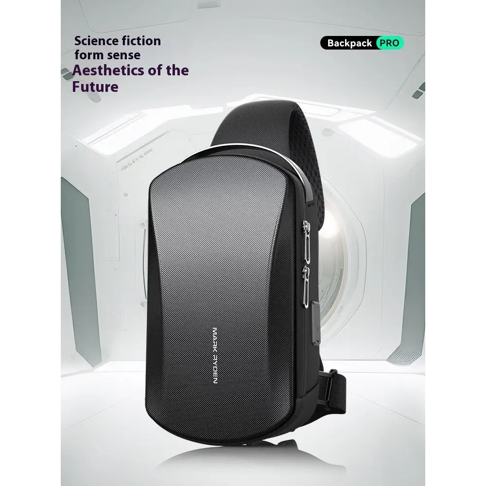 New Hard Shell Men's Fashion Waterproof Shoulder Messenger Bag Beyond Trends Hub