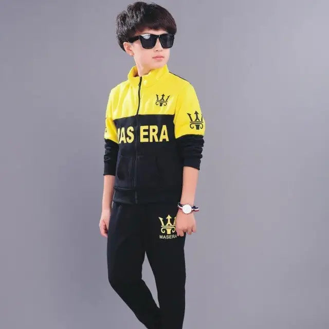 New Kids’ Boy Handsome Net Red Children’s Wear - Martha Yellow / 120