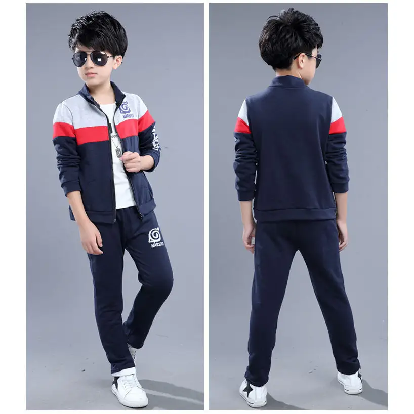 New Kids’ Boy Handsome Net Red Children’s Wear - Naruto Burgundy / 120