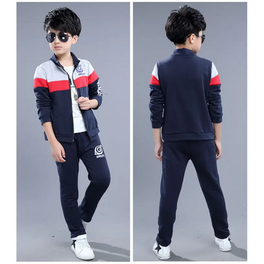 New Kids’ Boy Handsome Net Red Children’s Wear - Naruto Burgundy / 120