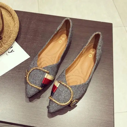 New Ladies Flat Shoes Casual Shoes Woman Comfortable Pointed Toe Flat Shoes Spring Autumn Brand Women Shoe zapatos de mujer Beyond Trends Hub